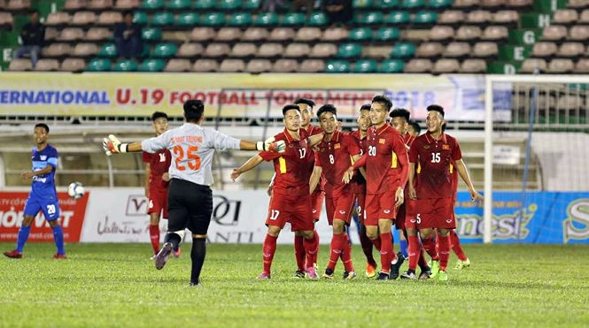 Đội tuyển U19 Việt Nam xuất sắc giành được chiến thắng trước đội bóng kém tầm đến từ Thái Lan