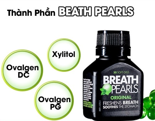Viên uống thơm miệng Breath Pearls review