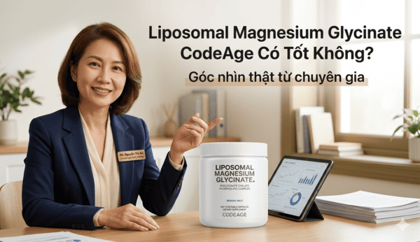 Thuốc Liposomal Magnesium Glycinate CodeAge có tốt không? Góc nhìn thật từ chuyên gia