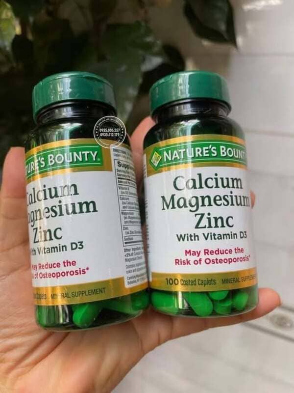 Công dụng của Nature’s Bounty Calcium Magnesium Zinc With D3